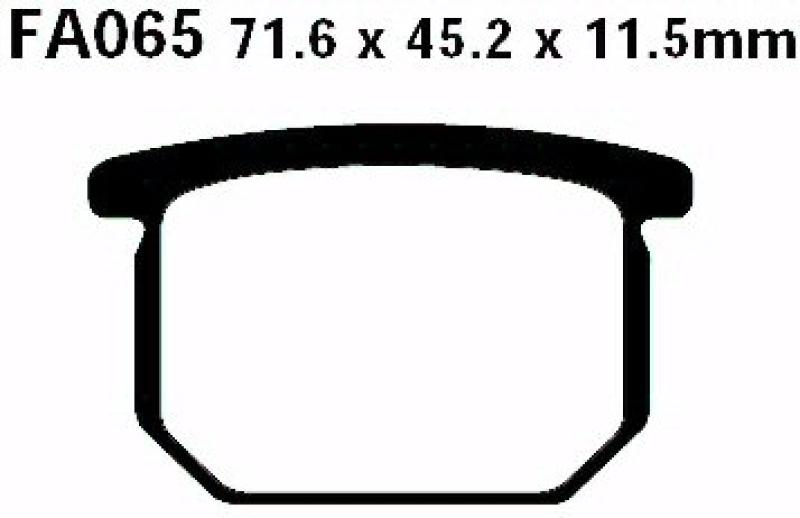 Bremsbelag - Satz Blackstuff (organisch) (EBC), FA065