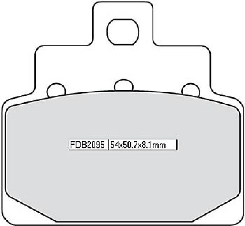 Bremsbelag FDB 2095 EF