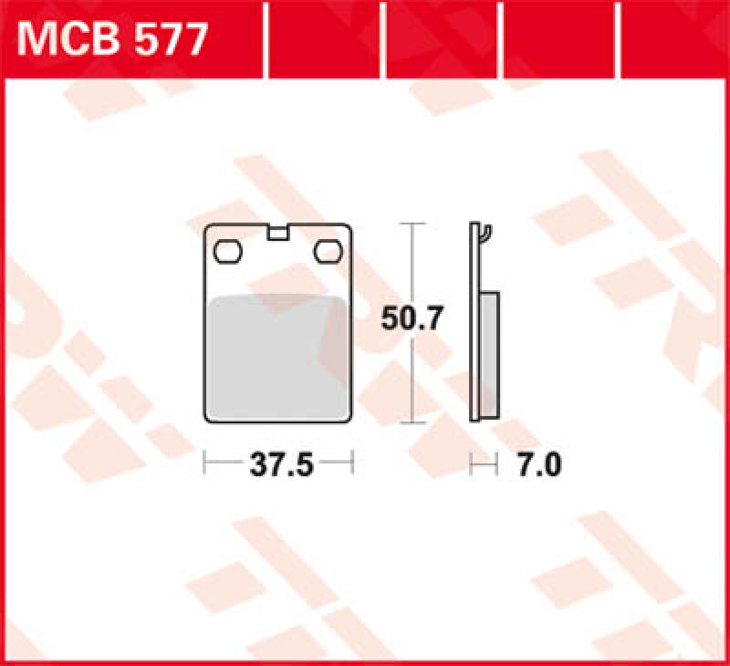 Disc brake pad MCB577