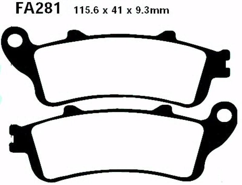 Bremsbelag - Satz Scooter (organisch) (EBC), SFA281