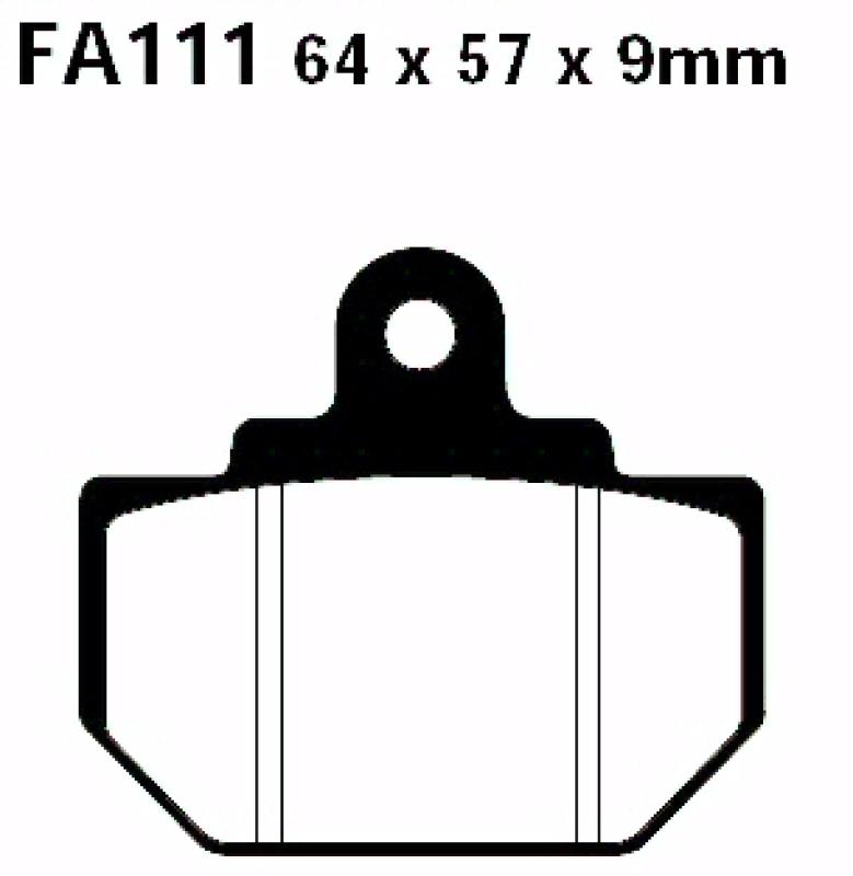 Bremsbelag - Satz Blackstuff (organisch) (EBC), FA111