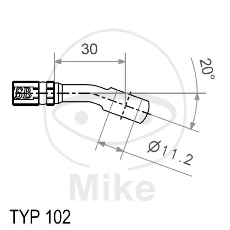 Ringfitting, Vario HD, TYP102, 11,2 mm, 20° silber