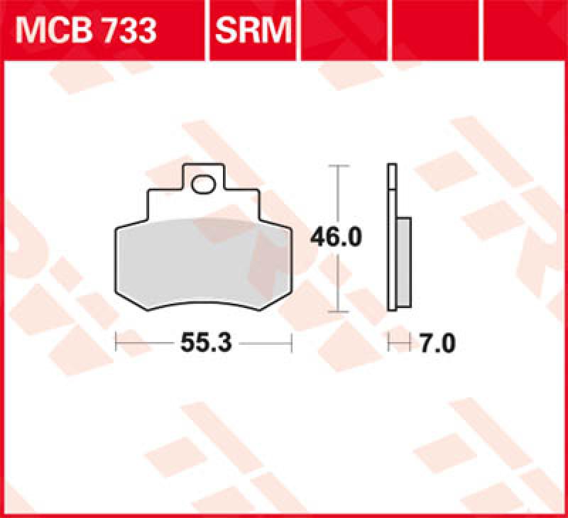 Disc brake pad MCB733