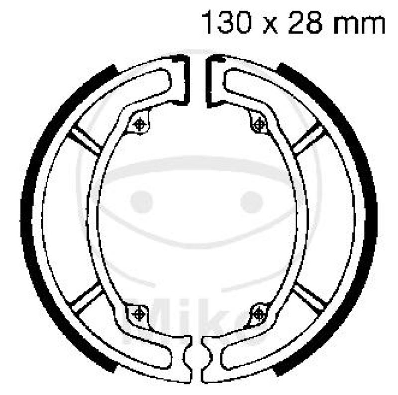 Bremsbacken, mit Feder, EBC