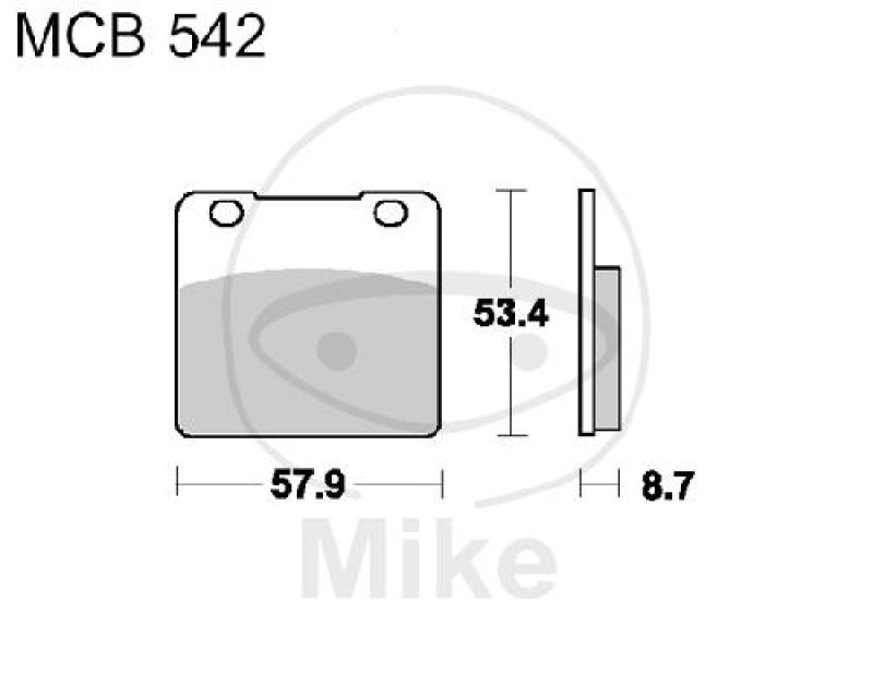 Bremsklötze, Standard, TRW, altern. 7328461