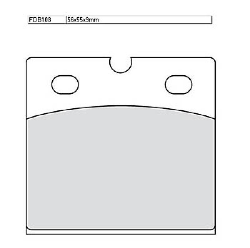 Disc brake pad FDB 108 EF