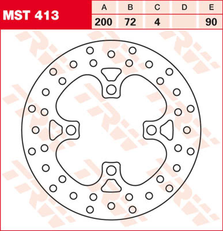 Bremsscheibe MST413, starr