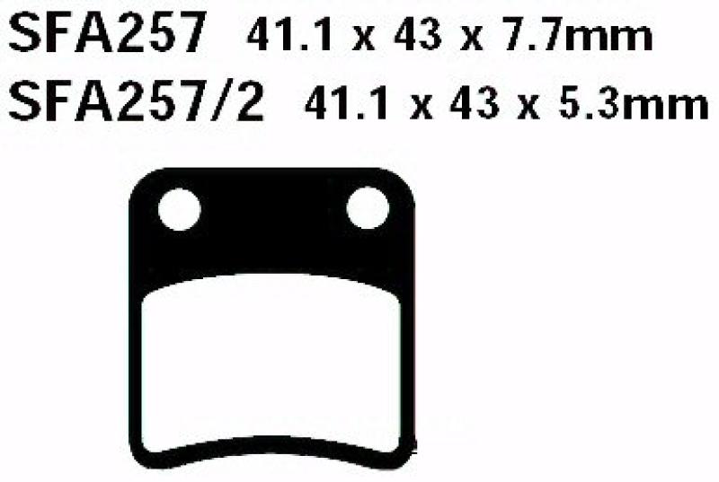 Bremsbelag - Satz Scooter (organisch) (EBC), SFA257