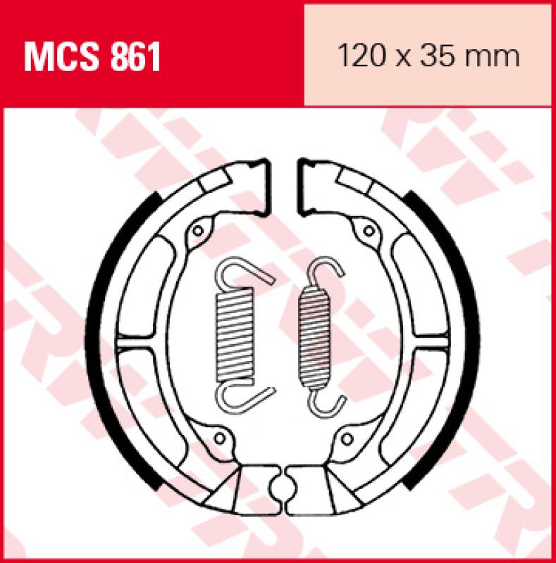 Bremsbacken MCS861