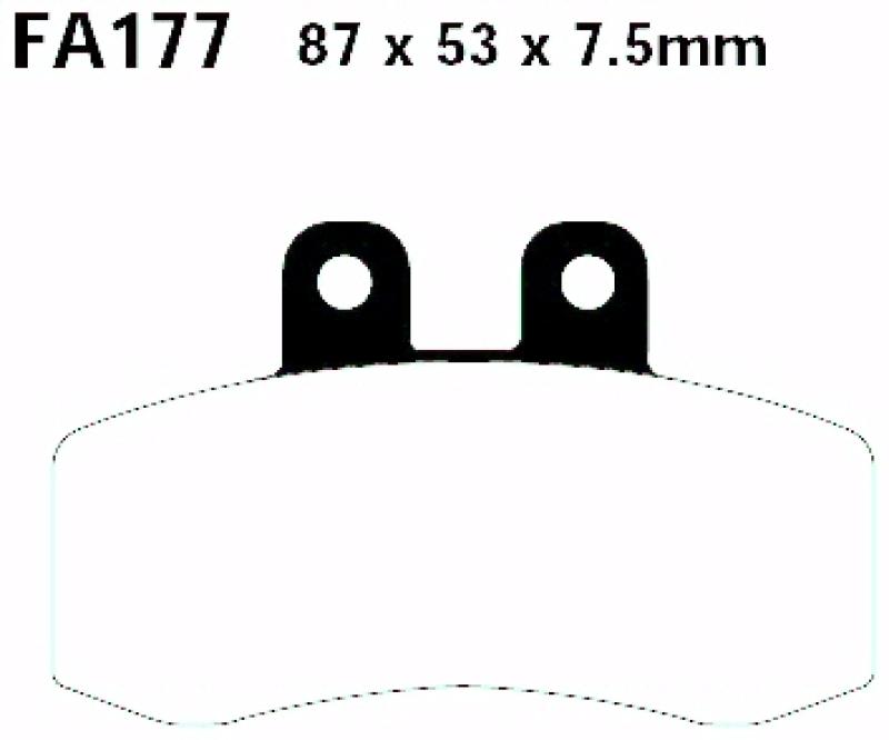 Bremsbelag - Satz Blackstuff (organisch) (EBC), FA177