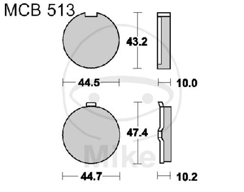 Bremsklötze, Standard, TRW, altern. 7325954