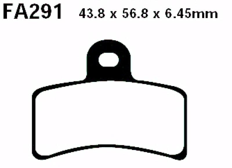 Bremsbelag - Satz Blackstuff (organisch) (EBC), FA291