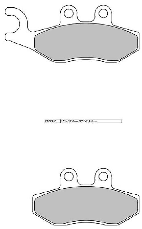 Disc brake pad FDB 2142 EF