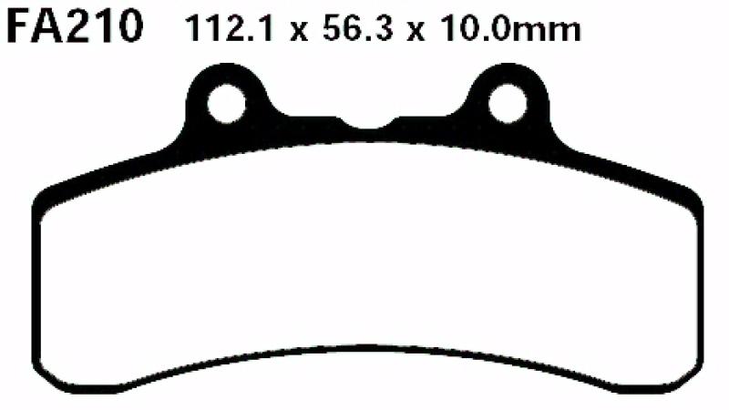 Bremsbelag - Satz Blackstuff (organisch) (EBC), FA210