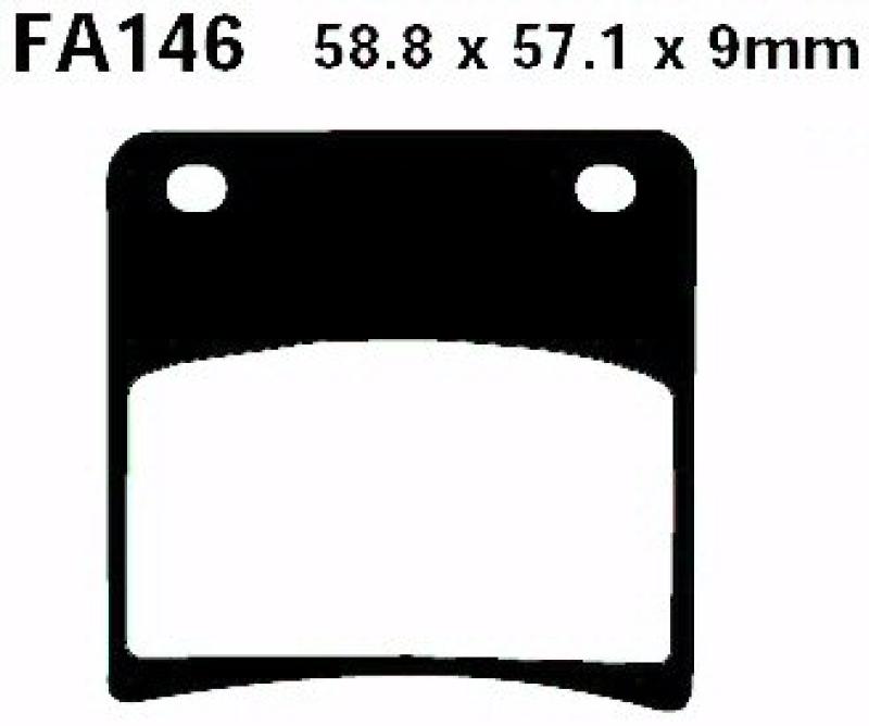 Bremsbelag - Satz Blackstuff (organisch) (EBC), FA146