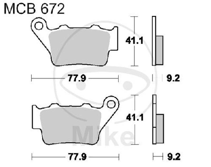 Bremsklötze, Standard, TRW, altern. 7377542