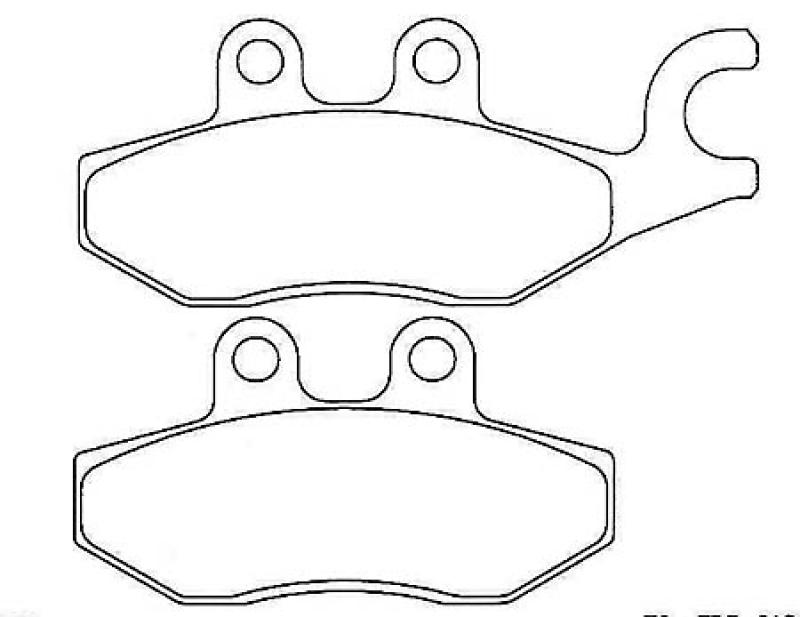 Disc brake pad FDB 2186 EF