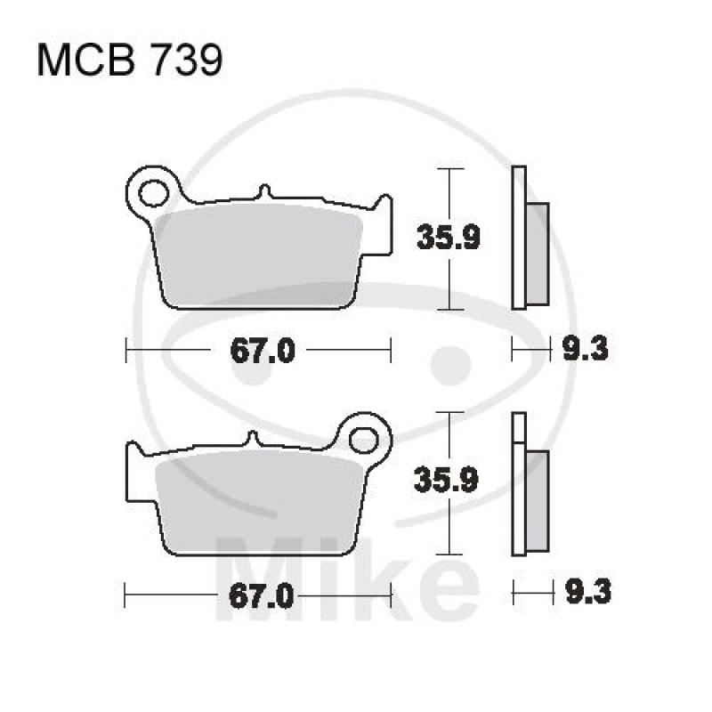 Bremsklötze, Standard, EC, TRW