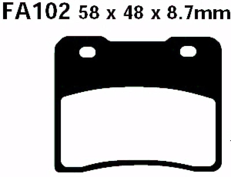 Bremsbelag - Satz Blackstuff (organisch) (EBC), FA102