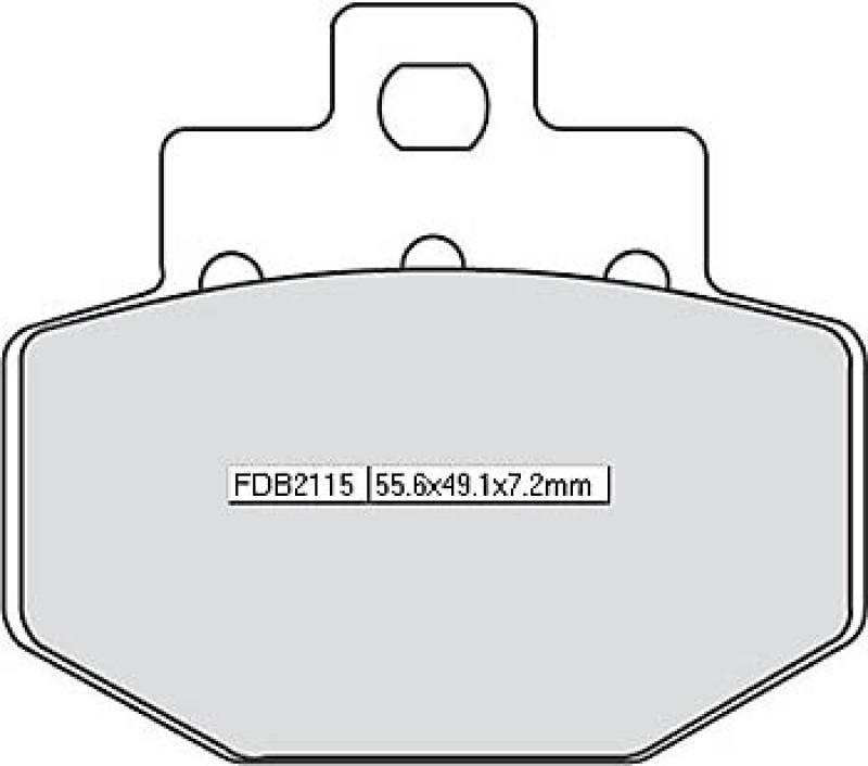 Bremsbelag FDB 2115 EF