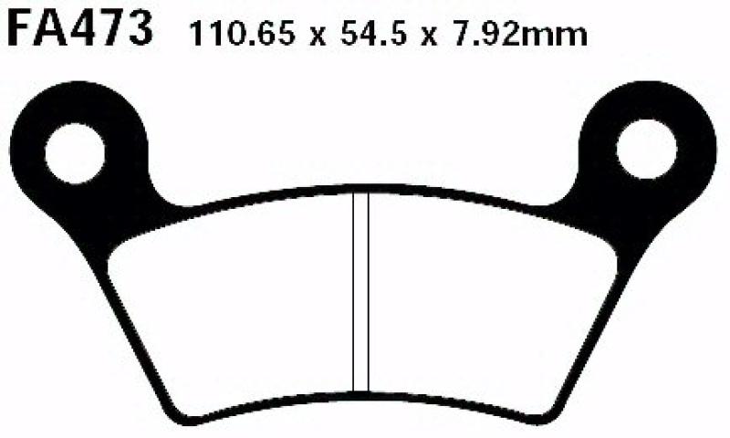 Bremsbelag - Satz Blackstuff (organisch) (EBC), FA473