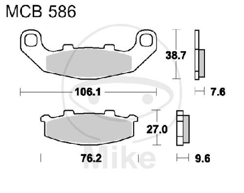 Bremsklötze, Standard, TRW, altern. 7375116