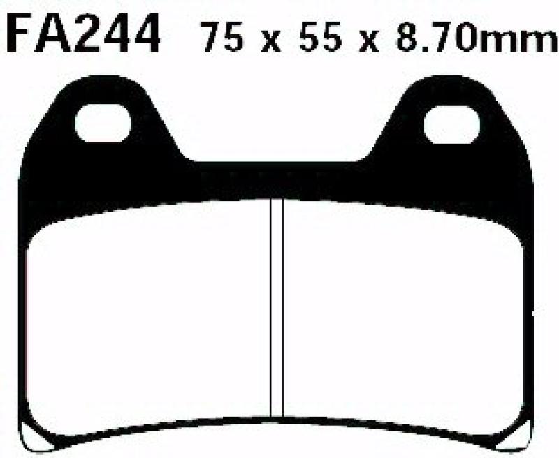 Bremsbelag - Satz (Sintermetall) Goldstuff (EBC), FA244HH