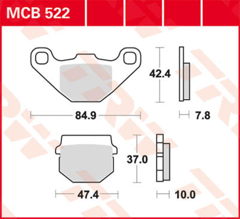 Bremsbelag MCB522