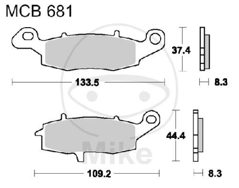 Bremsklötze, Standard, TRW, altern. 7378763