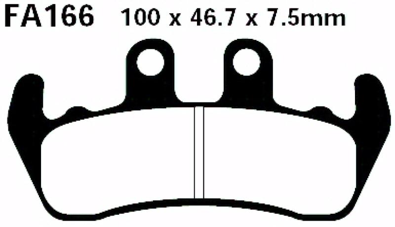 Bremsbelag - Satz Blackstuff (organisch) (EBC), FA166