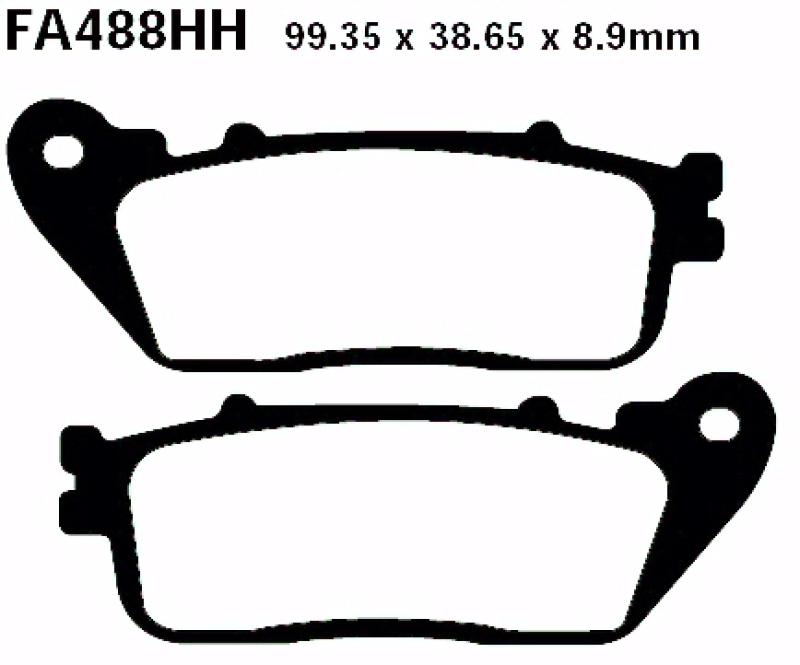 Bremsbelag - Satz (Sintermetall) Goldstuff (EBC), FA488HH