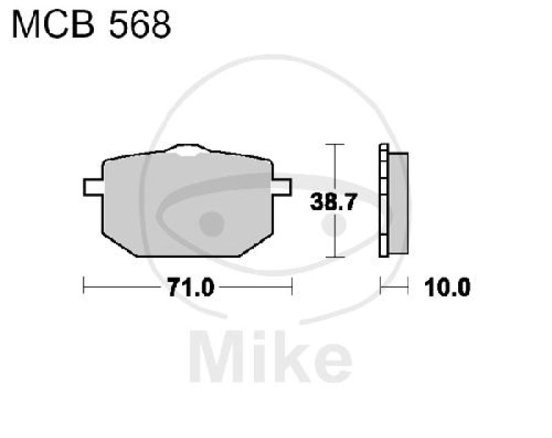 Bremsklötze, Standard, TRW, altern. 7325384