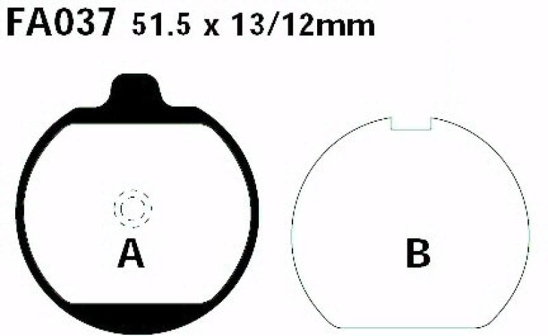 Bremsbelag - Satz Blackstuff (organisch) (EBC), FA037