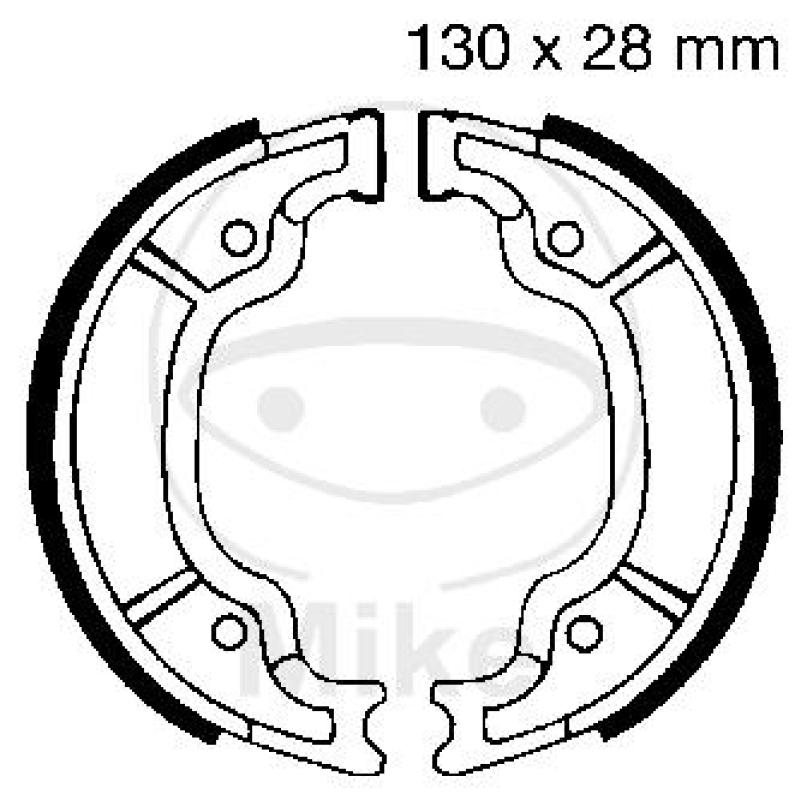Bremsbacken, mit Feder, EBC