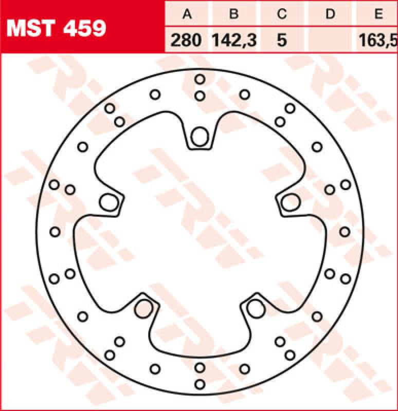 Bremsscheibe MST459, starr