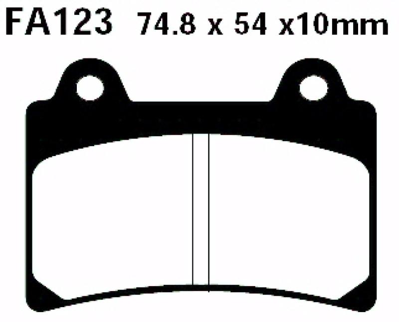 Bremsbelag - Satz Blackstuff (organisch) (EBC), FA123