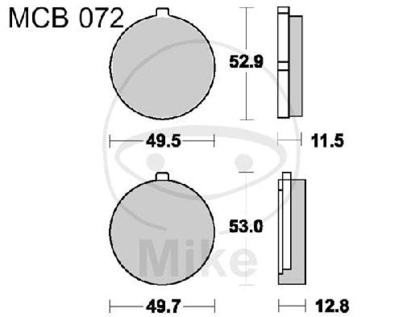 Bremsklötze, Standard, TRW, altern. 7326291