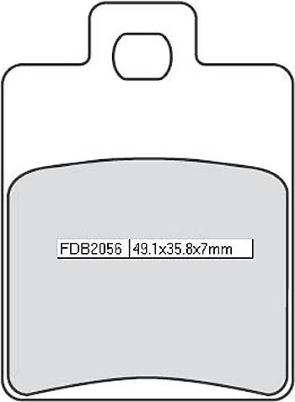 Disc brake pad FDB 2056 AG