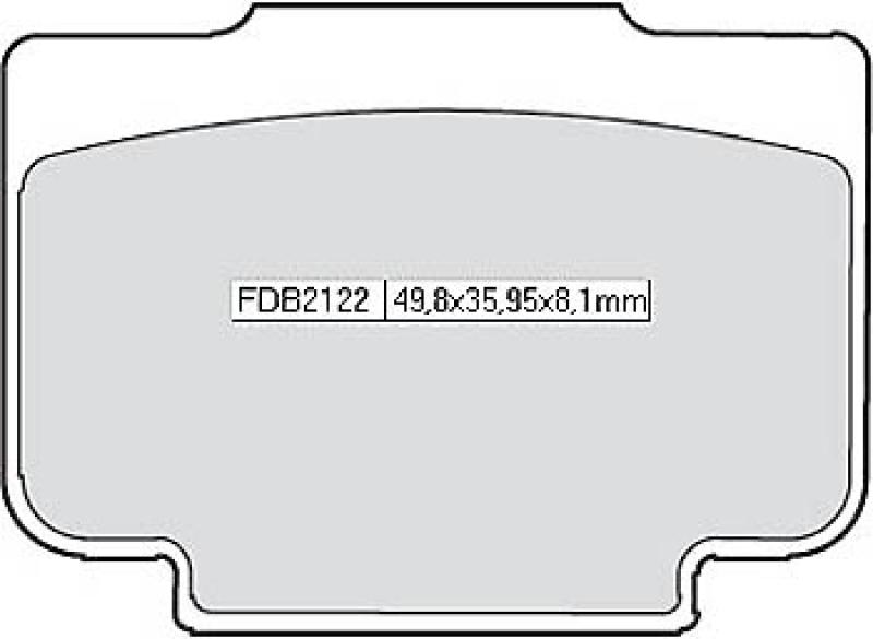 Bremsbelag FDB 2122 Platinum