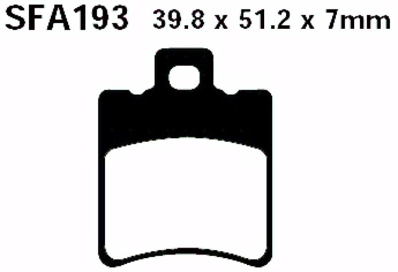 Bremsbelag - Satz Scooter Sintermetall Goldstuff (EBC), SFA193HH