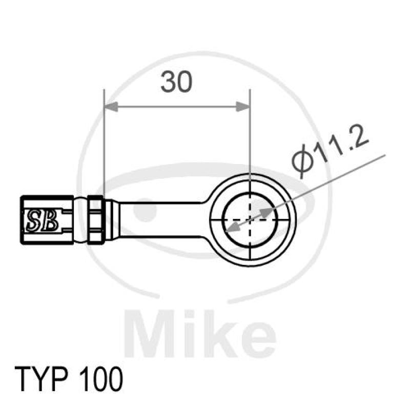 Ringfitting, Vario HD, TYP100, 11,2 mm, 0° silber