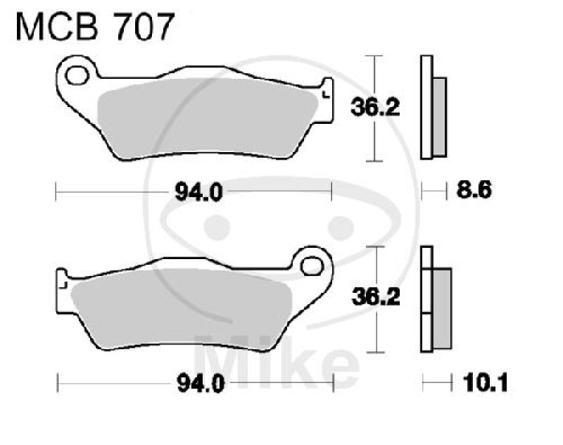 Bremsklötze, Standard, TRW, altern. 7324247