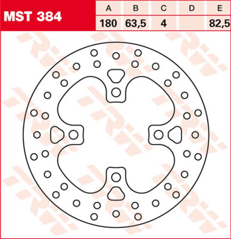 Bremsscheibe MST384, starr