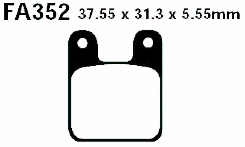 Bremsbelag - Satz Blackstuff (organisch) (EBC), FA352