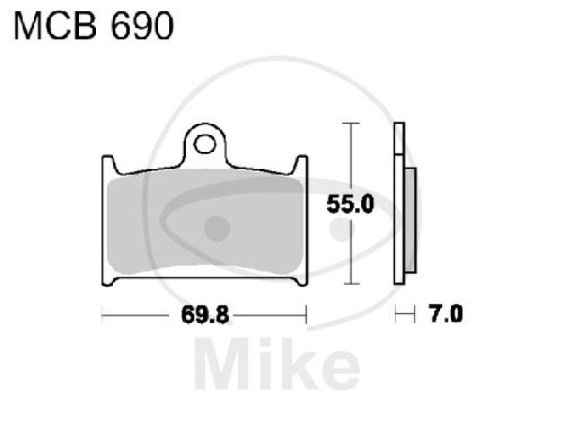 Bremsklötze, Standard, TRW, altern. 7372402