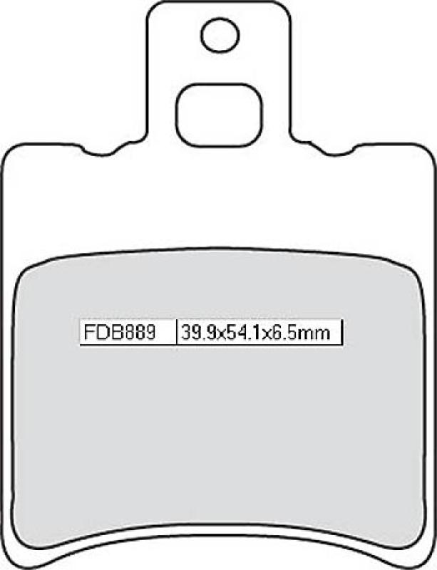 Disc brake pad FDB 889 EF