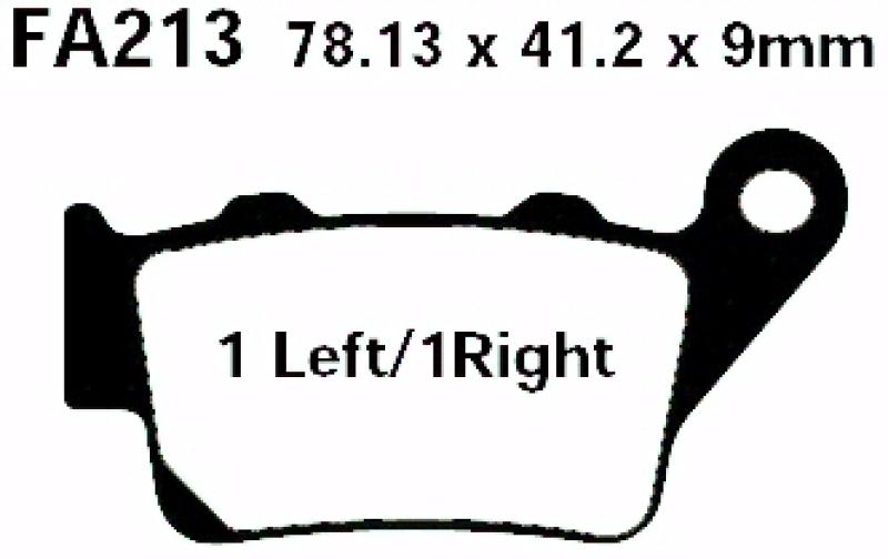 Bremsbelag - Satz Blackstuff (organisch) (EBC), FA213