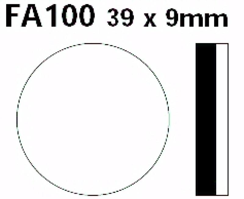 Bremsbelag - Satz Blackstuff (organisch) (EBC), FA100