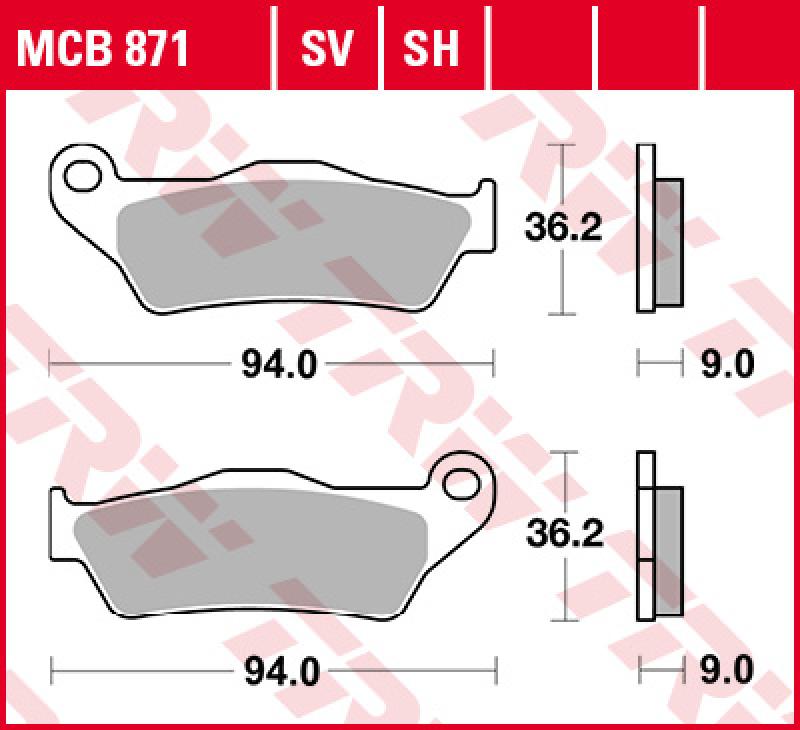 Sinterbelag MCB871SH