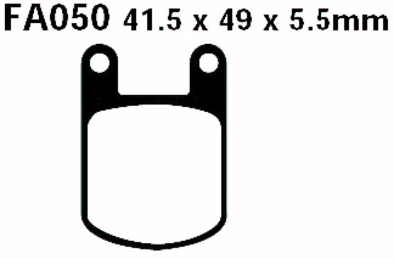 Bremsbelag - Satz Blackstuff (organisch) (EBC), FA050